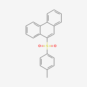 molecular formula C21H16O2S B11976135 Phenanthrene, 9-[(4-methylphenyl)sulfonyl]- CAS No. 646450-29-5