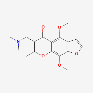 molecular formula C17H19NO5 B1197626 3-Dimethylaminomethylkhellin 