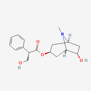 molecular formula C17H23NO4 B1197627 (6S)-6-Hydroxyhyoscyamine 