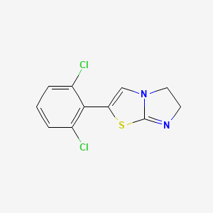 molecular formula C11H8Cl2N2S B1197633 2-(2,6-Dichlorophenyl)-5,6-dihydroimidazo[2,1-b]thiazole CAS No. 56987-45-2