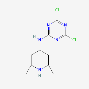 molecular formula C12H19Cl2N5 B1197637 2,2,6,6-Tetramethylpiperidine 4-amino-(N,N-dichlorotriazine) CAS No. 78717-59-6