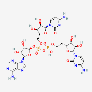 molecular formula C28H37N11O18P2 B1197642 CpCpA CAS No. 2866-39-9
