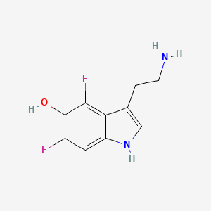 molecular formula C10H10F2N2O B1197647 4,6-Difluoroserotonin CAS No. 62105-98-0