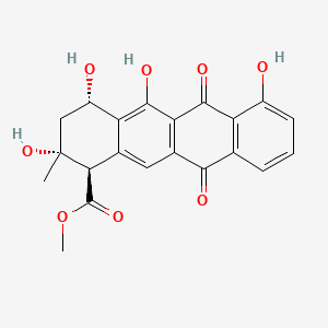 molecular formula C21H18O8 B1197653 光环霉素 CAS No. 78173-89-4