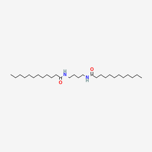 molecular formula C28H56N2O2 B11976557 Dodecanamide, N,N'-1,4-butanediylbis- CAS No. 89927-57-1