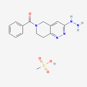 molecular formula C15H19N5O4S B1197656 Endralazine mesylate CAS No. 65322-72-7
