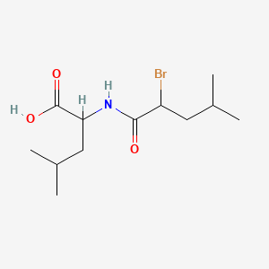molecular formula C12H22BrNO3 B11976581 N-(2-Bromo-4-methyl-1-oxopentyl)-DL-leucine CAS No. 94230-82-7