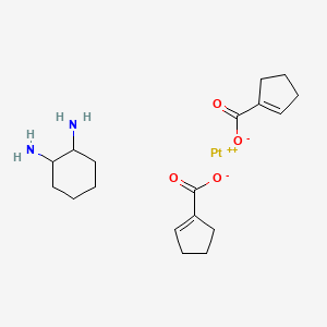 Bis(cyclopentenecarboxylato)-1,2-diaminocyclohexane-platinum(II)