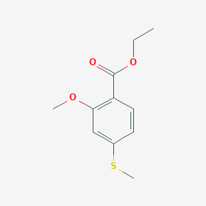 molecular formula C11H14O3S B11976702 Ethyl 2-methoxy-4-(methylthio)benzoate CAS No. 288154-98-3