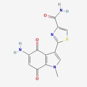 2-(5-Amino-1-methyl-4,7-dioxoindol-3-yl)-1,3-thiazole-4-carboxamide