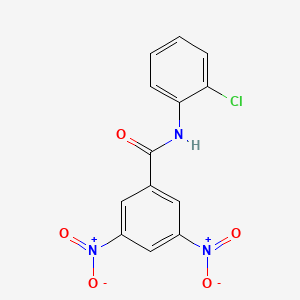 molecular formula C13H8ClN3O5 B11976759 N-(2-chlorophenyl)-3,5-dinitrobenzamide CAS No. 36293-09-1