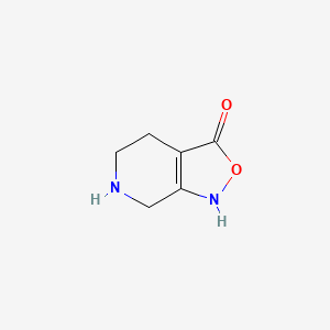 molecular formula C6H8N2O2 B1197679 4,5,6,7-Tetrahydroisoxazolo[3,4-c]pyridin-3-ol CAS No. 71233-27-7