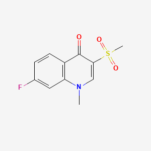 molecular formula C11H10FNO3S B1197681 Flosequinoxan CAS No. 76568-68-8
