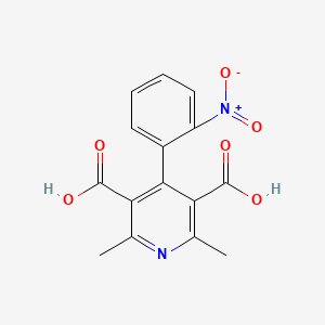 2,6-Dimethyl-4-(2-nitrophenyl)-3,5-pyridinedicarboxylic acid