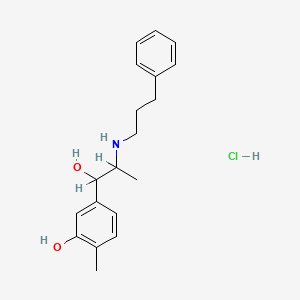 2-Methyl-5-(1-hydroxy-2-(3-phenylpropylamino)propyl)phenol hydrochloride