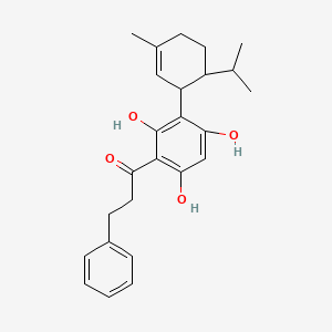 molecular formula C25H30O4 B1197697 Linderatin 