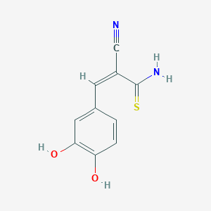 molecular formula C10H8N2O2S B1197704 (Z)-2-cyano-3-(3,4-dihydroxyphenyl)prop-2-enethioamide 