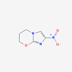 molecular formula C6H7N3O3 B1197707 2-nitro-6,7-dihydro-5H-imidazo[2,1-b][1,3]oxazine 