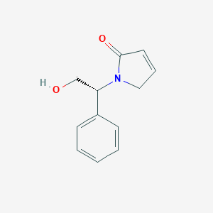 molecular formula C12H13NO2 B119772 (R)-1-(2-Hydroxy-1-phenylethyl)-1H-pyrrol-2(5H)-one CAS No. 158271-95-5