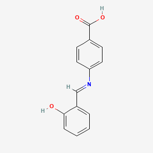 molecular formula C14H11NO3 B1197720 p-(Salicylideneamino)benzoic acid CAS No. 788-24-9