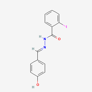 molecular formula C14H11IN2O2 B11977201 N'-(4-hydroxybenzylidene)-2-iodobenzohydrazide CAS No. 303065-85-2