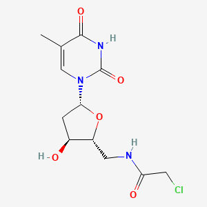 molecular formula C12H16ClN3O5 B1197723 5'-Chloroacetamido-5'-deoxythymidine CAS No. 72164-50-2