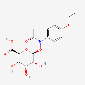 molecular formula C16H21NO9 B1197728 N-Hydroxyphenacetin glucuronide CAS No. 69783-19-3