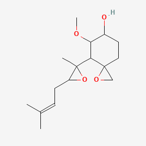 5-Methoxy-4-[2-methyl-3-(3-methylbut-2-EN-1-YL)oxiran-2-YL]-1-oxaspiro[2.5]octan-6-OL