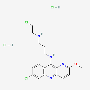 1,3-Propanediamine, N-(2-chloroethyl)-N'-(7-chloro-2-methoxybenzo(b)-1,5-naphthyridin-10-yl)-, dihydrochloride