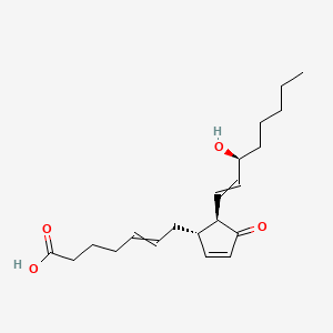 7-[(1S,5R)-5-[(3S)-3-hydroxyoct-1-enyl]-4-oxocyclopent-2-en-1-yl]hept-5-enoic acid