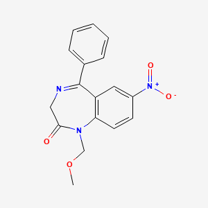 molecular formula C17H15N3O4 B1197771 Motrazepam CAS No. 29442-58-8