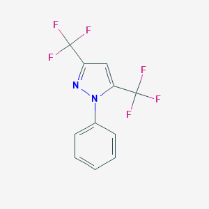 molecular formula C11H6F6N2 B119778 3,5-双(三氟甲基)-1-苯基吡唑 CAS No. 140647-19-4