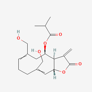 [(3aR,4R,11aR)-6,10-bis(hydroxymethyl)-3-methylidene-2-oxo-3a,4,5,8,9,11a-hexahydrocyclodeca[b]furan-4-yl] 2-methylpropanoate