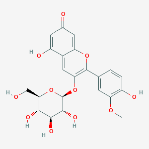 molecular formula C22H22O11 B1197802 peonidin 3-O-beta-D-glucoside betaine 