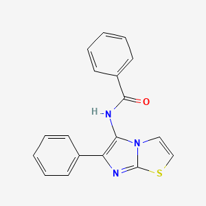 N-(6-phenyl-5-imidazo[2,1-b]thiazolyl)benzamide
