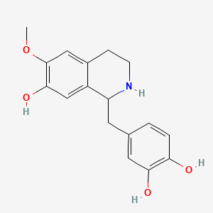molecular formula C17H19NO4 B1197817 6-O-Methylnorlaudanosoline CAS No. 64710-33-4