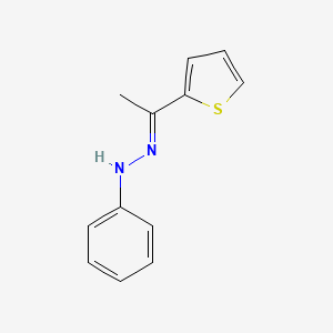 molecular formula C12H12N2S B11978176 (1E)-1-(2-thienyl)ethanone phenylhydrazone 