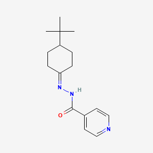 molecular formula C16H23N3O B11978229 N'-(4-Tert-butylcyclohexylidene)isonicotinohydrazide CAS No. 302909-19-9