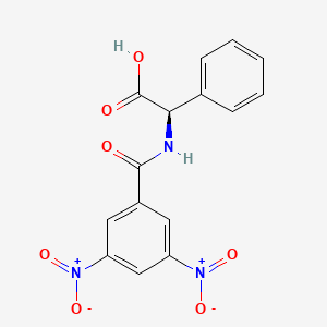 molecular formula C15H11N3O7 B1197835 N-(3,5-Dinitrobenzoyl)phenylglycine CAS No. 74927-72-3