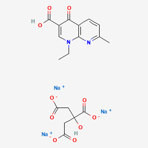 molecular formula C18H17N2Na3O10 B1197837 Negram-citrat CAS No. 79449-95-9