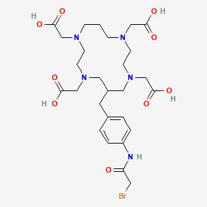 6-(4-Bromoacetamidobenzyl)-1,4,8,11-tetraazacyclotetradecane-N,N',N'',N'''-tetraacetic acid