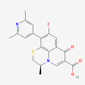 10-(2,6-Dimethyl-4-pyridinyl)-9-fluoro-3-methyl-7-oxo-2,3-dihydro-7H-pyrido(1,2,3-de)(1,4)-benzothiazine-6-carboxylic acid