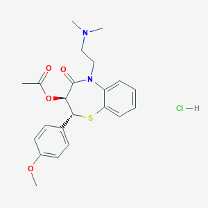 molecular formula C22H27ClN2O4S B119785 (2R-trans)-Diltiazem Hydrochloride CAS No. 103532-27-0