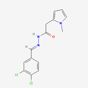 molecular formula C14H13Cl2N3O B11978576 N'-(3,4-Dichlorobenzylidene)-2-(1-methyl-1H-pyrrol-2-YL)acetohydrazide 