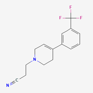 4-(3-Trifluoromethylphenyl)-1-(2-cyanoethyl)-1,2,3,6-tetrahydropyridine hcl