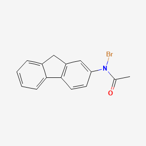 molecular formula C15H12BrNO B1197868 N-bromo-N-(9H-fluoren-2-yl)acetamide CAS No. 41098-69-5