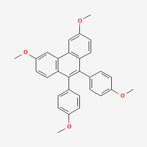 molecular formula C30H26O4 B1197870 3,6-Dimethoxy-9,10-bis(4-methoxyphenyl)phenanthrene CAS No. 60223-51-0