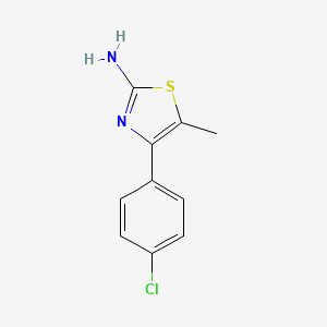 molecular formula C10H9ClN2S B1197872 4-(4-Chlorophenyl)-5-methyl-1,3-thiazol-2-amine CAS No. 82632-77-7
