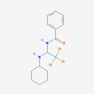 molecular formula C15H19Br3N2O B11978795 N-[2,2,2-tribromo-1-(cyclohexylamino)ethyl]benzamide 
