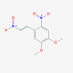 Benzene, 1,2-dimethoxy-4-nitro-5-(2-nitroethenyl)-